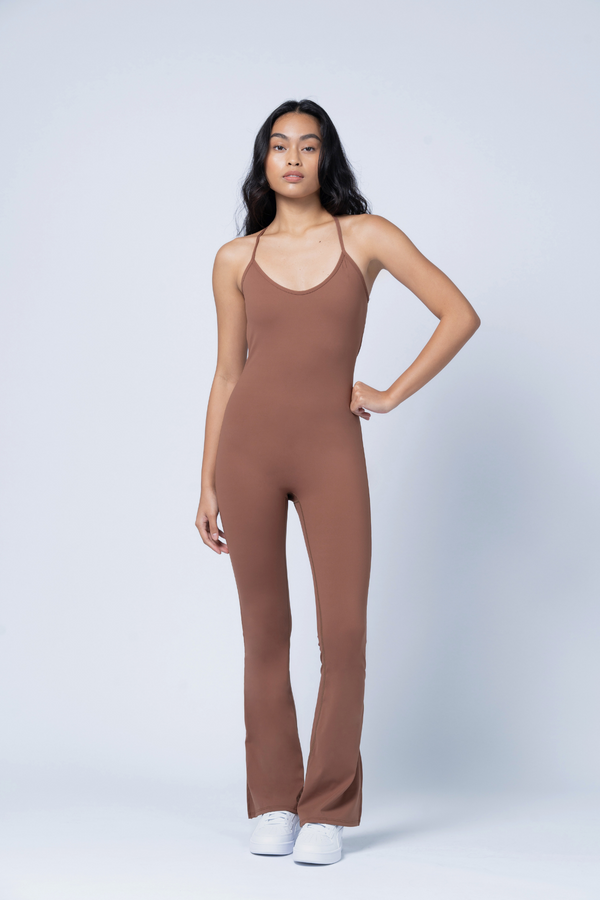 LadyLuxe Jumpsuit in Sienna Spice